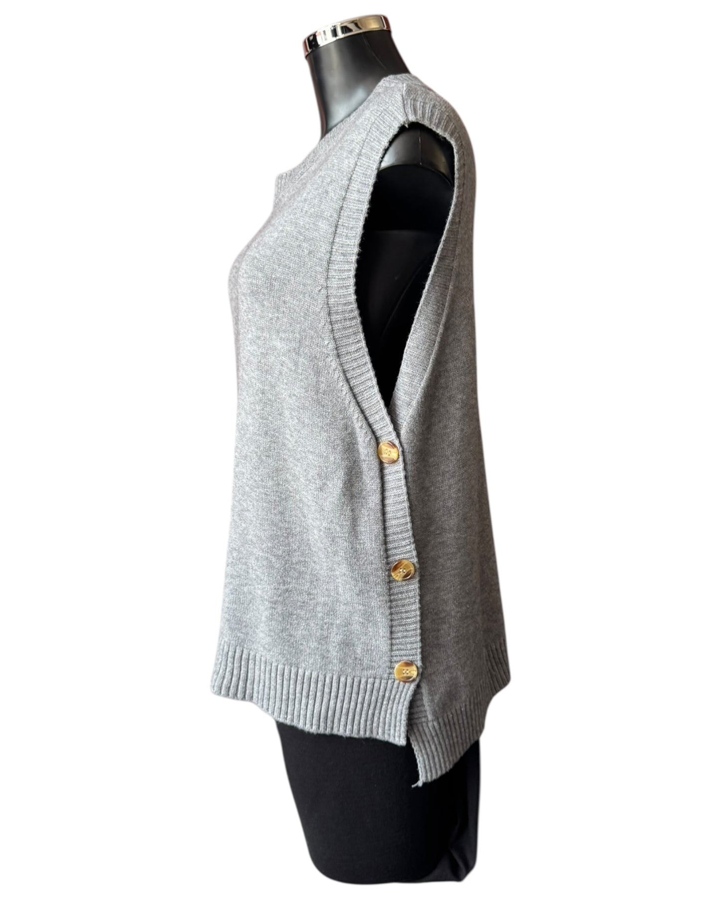 Macey soft knit tank top sweater - Grey