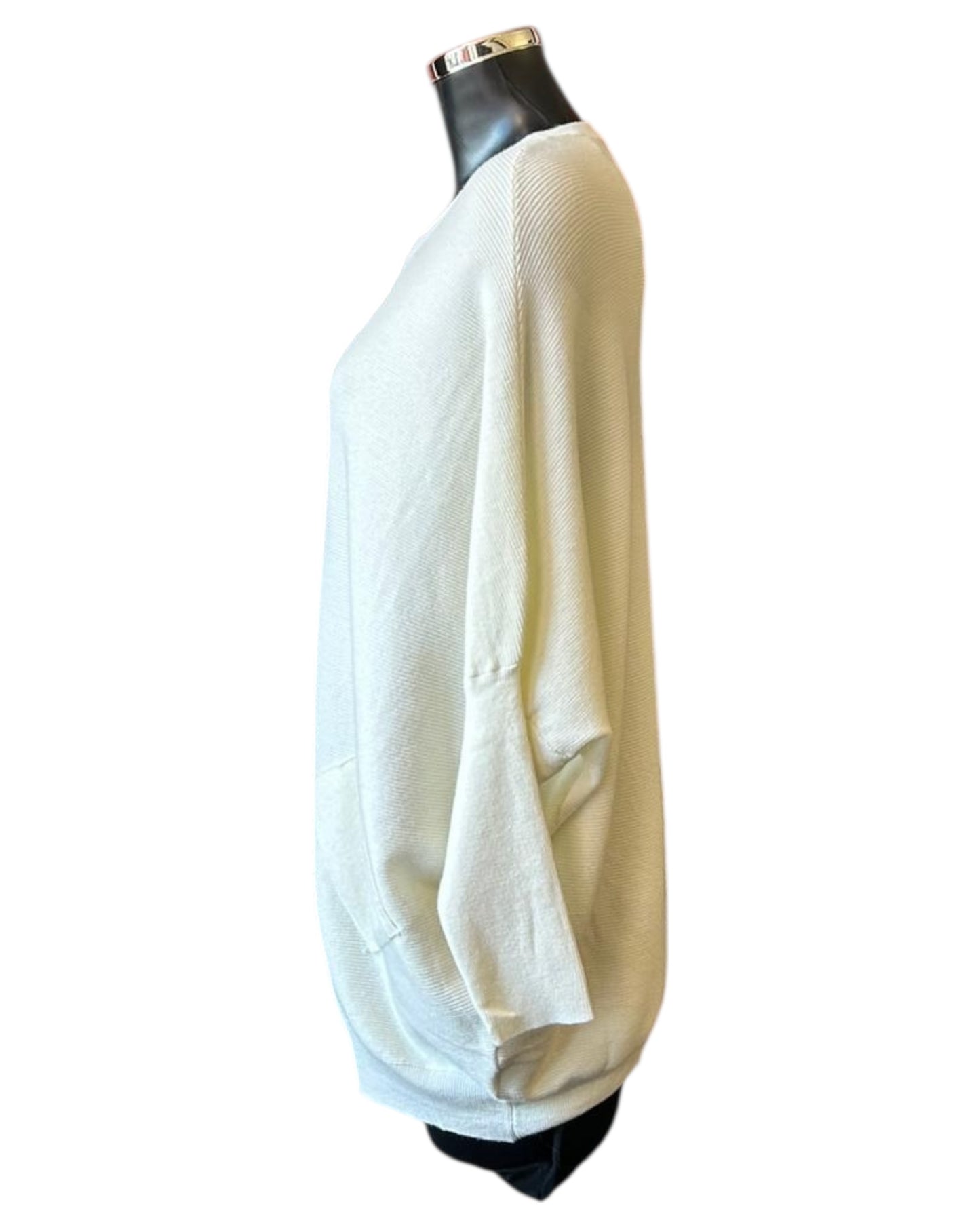 Evie plait back jumper - Cream