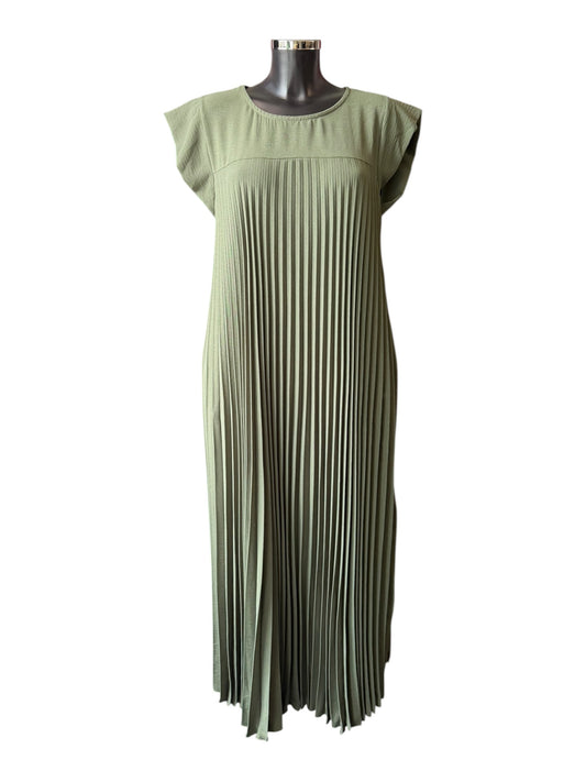 Pixie pleated maxi dress - Khaki