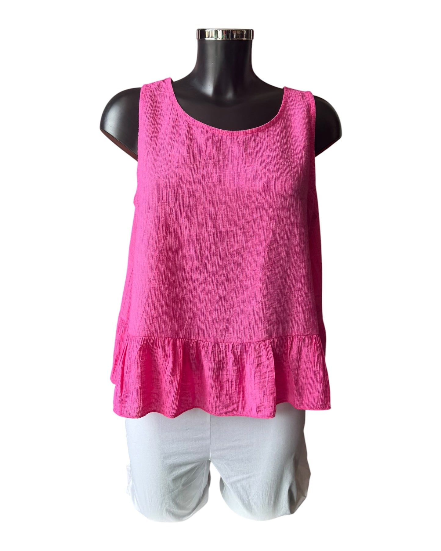 Milly range sleeveless top - Cerise