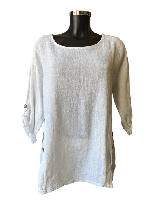 Casey range button sides top - White