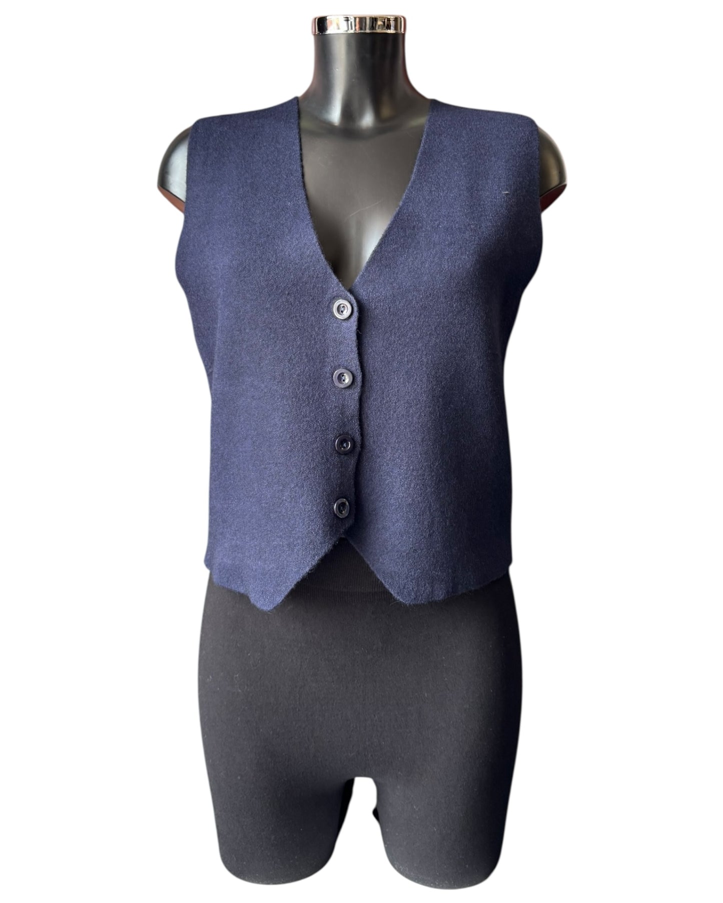 Cassidy knitted waistcoat - Navy