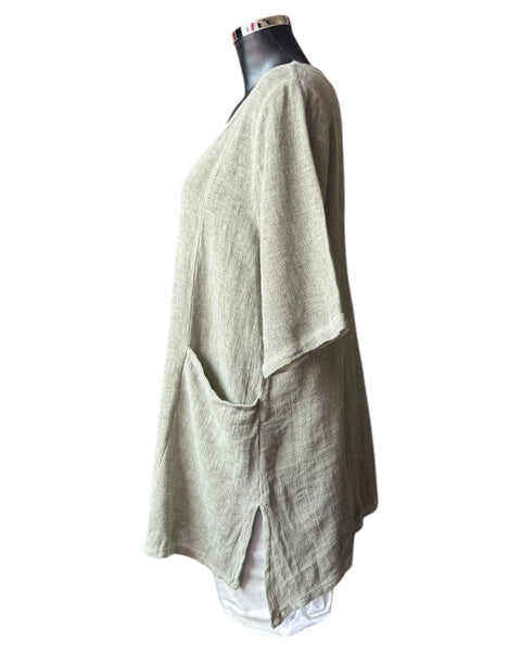 Casey range 2 pockets top - Khaki