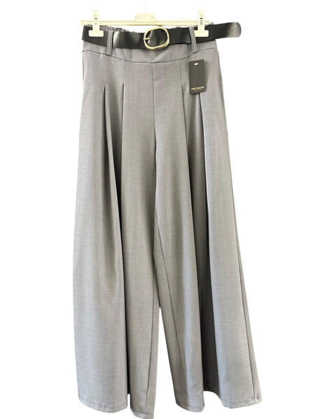 Charlie wide leg trousers - Grey