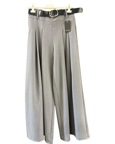 Charlie wide leg trousers - Grey