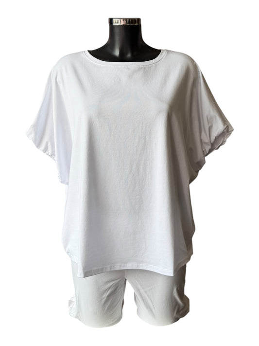 Tirelli bubble sleeve t-shirt top - White