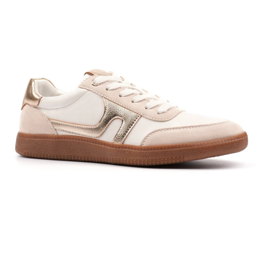 Lunar Athena beige trainers
