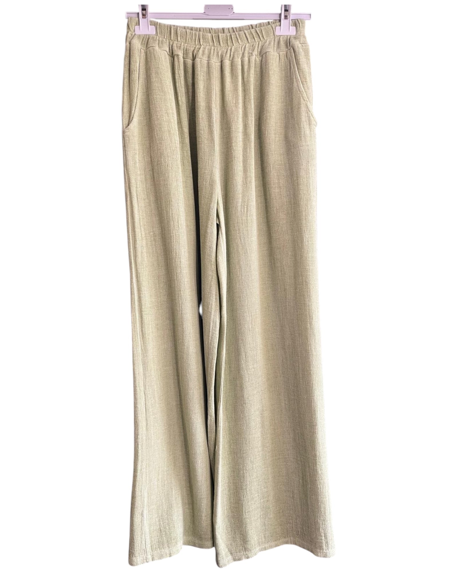 Casey range wide leg trousers - Lime