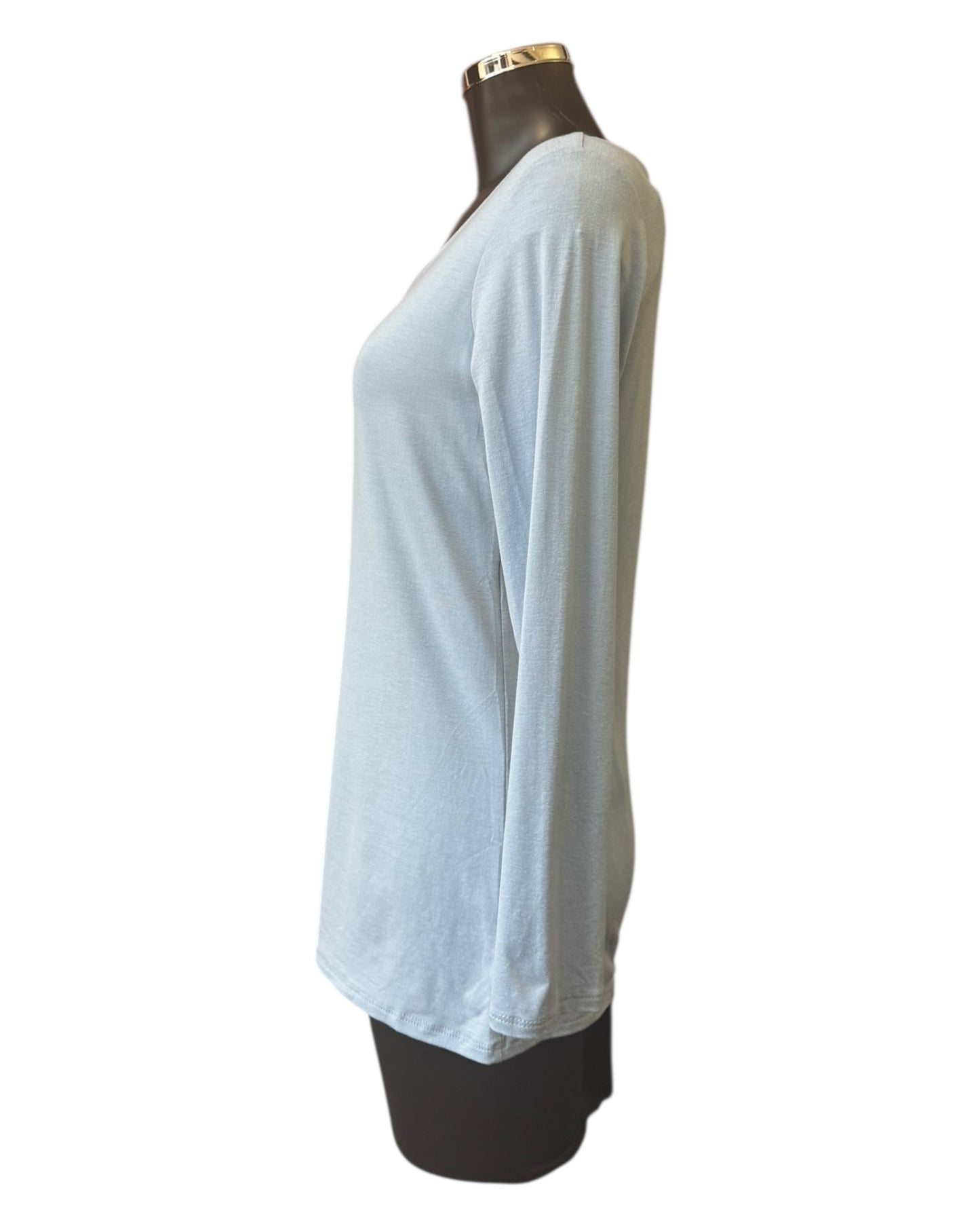 Bonnie basic layering long sleeve top - Blue