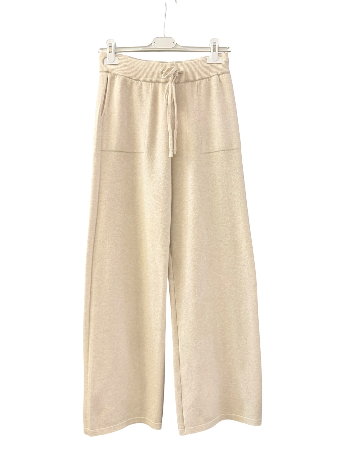 Enya knit wide leg trousers - Beige