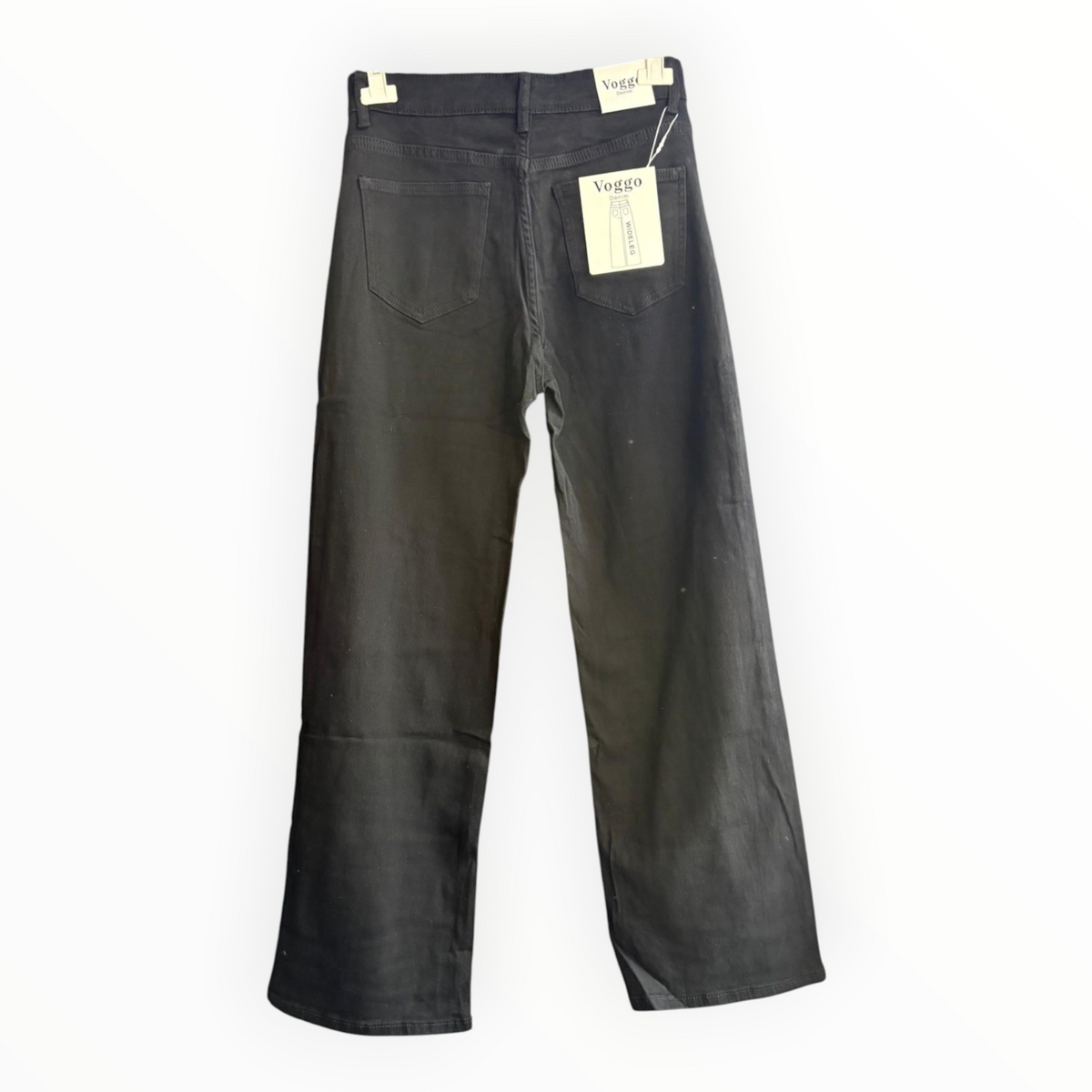 Kayla wide leg black jeans