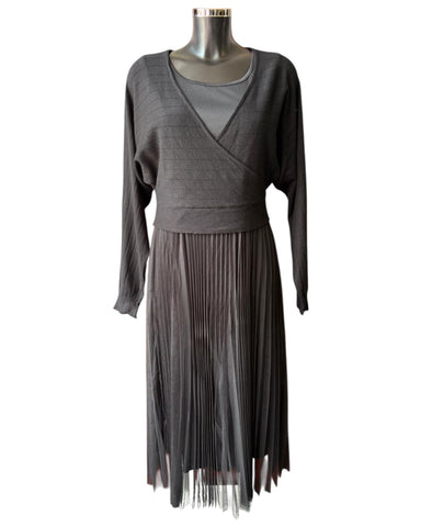 Grace 2 piece dress and jumper set - Black