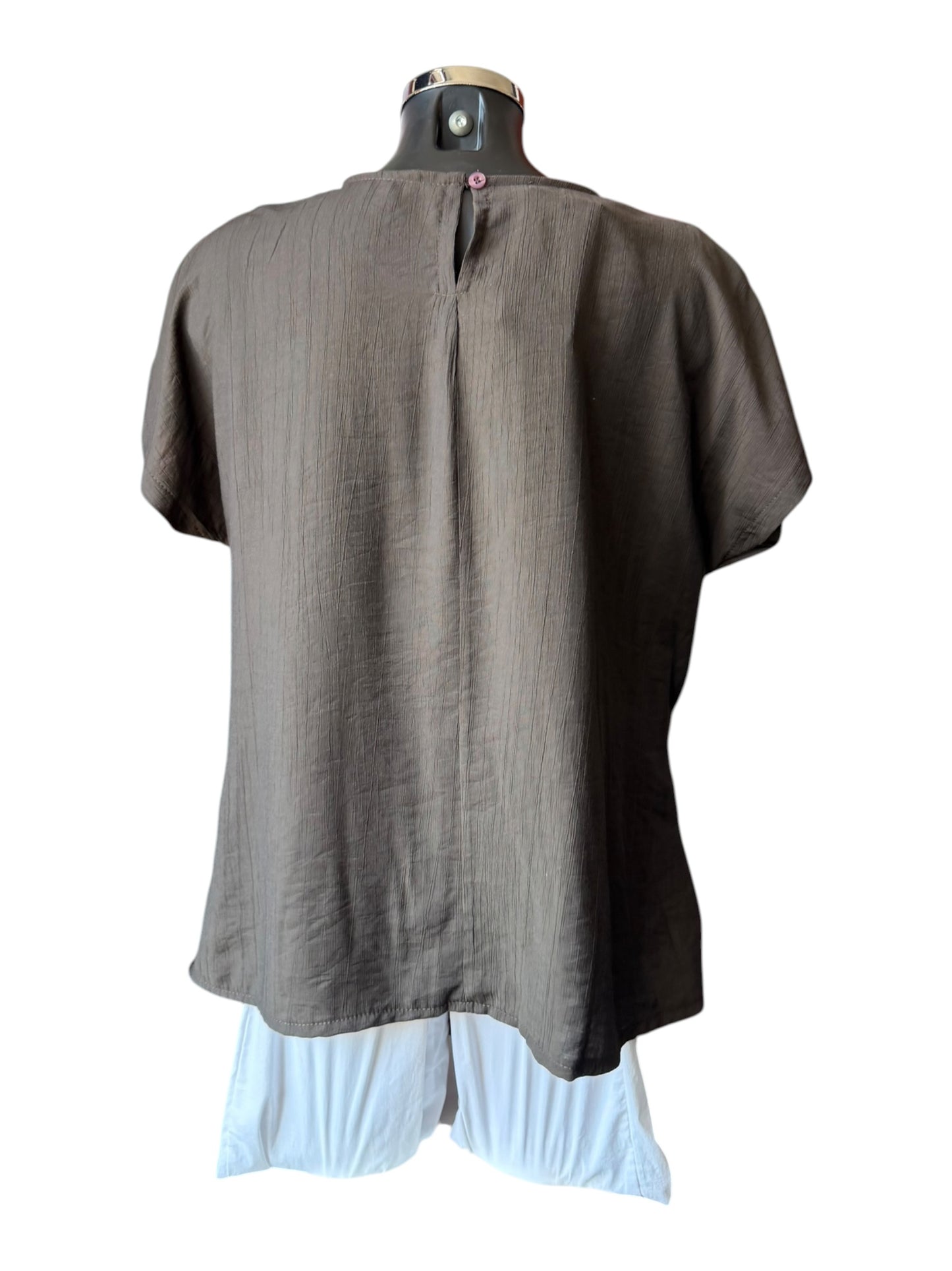 Lilly side knot top - Chocolate