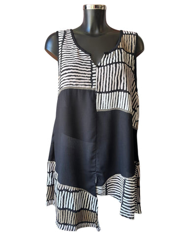 Tara Vao Lana 2069 tunic top - Black mix