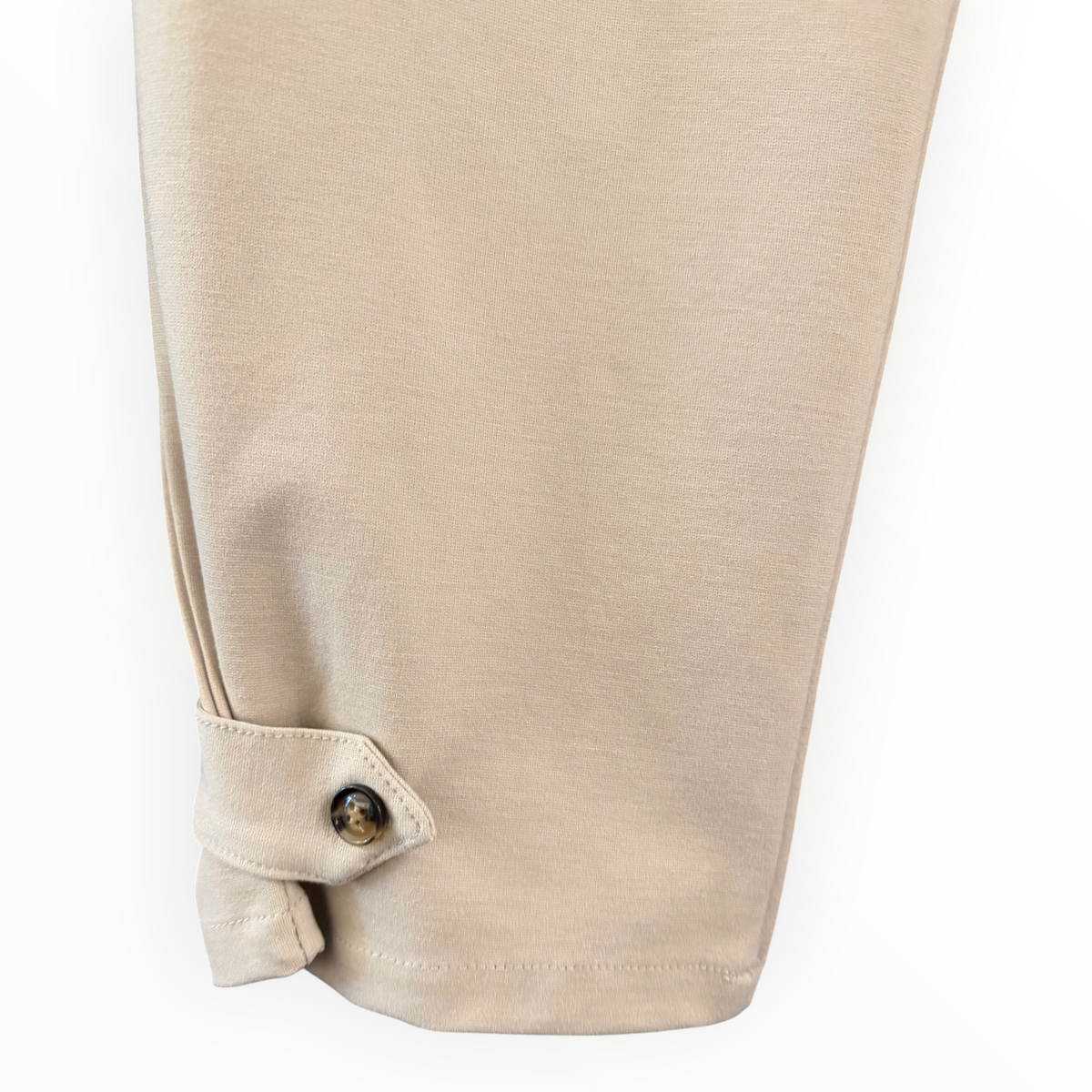 Bessie button hem trousers - Taupe