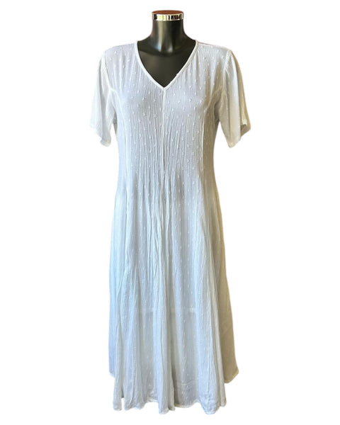 Orientique Dobey godet dress - White