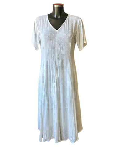 Orientique Dobey godet dress - White