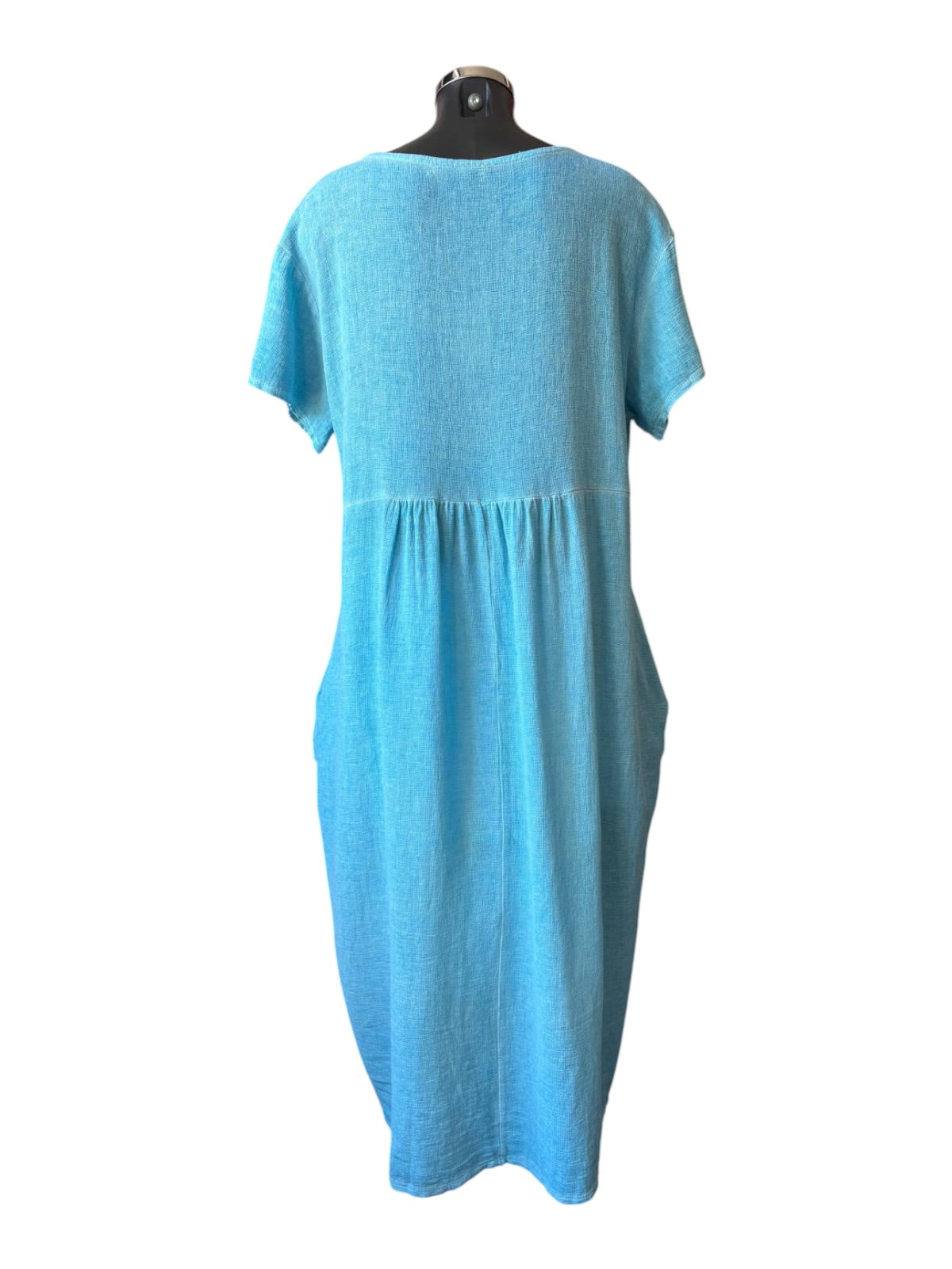 Casey range balloon dress - Aqua