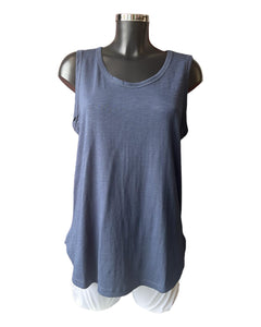 Orientique 100% Organic cotton vest top - Navy