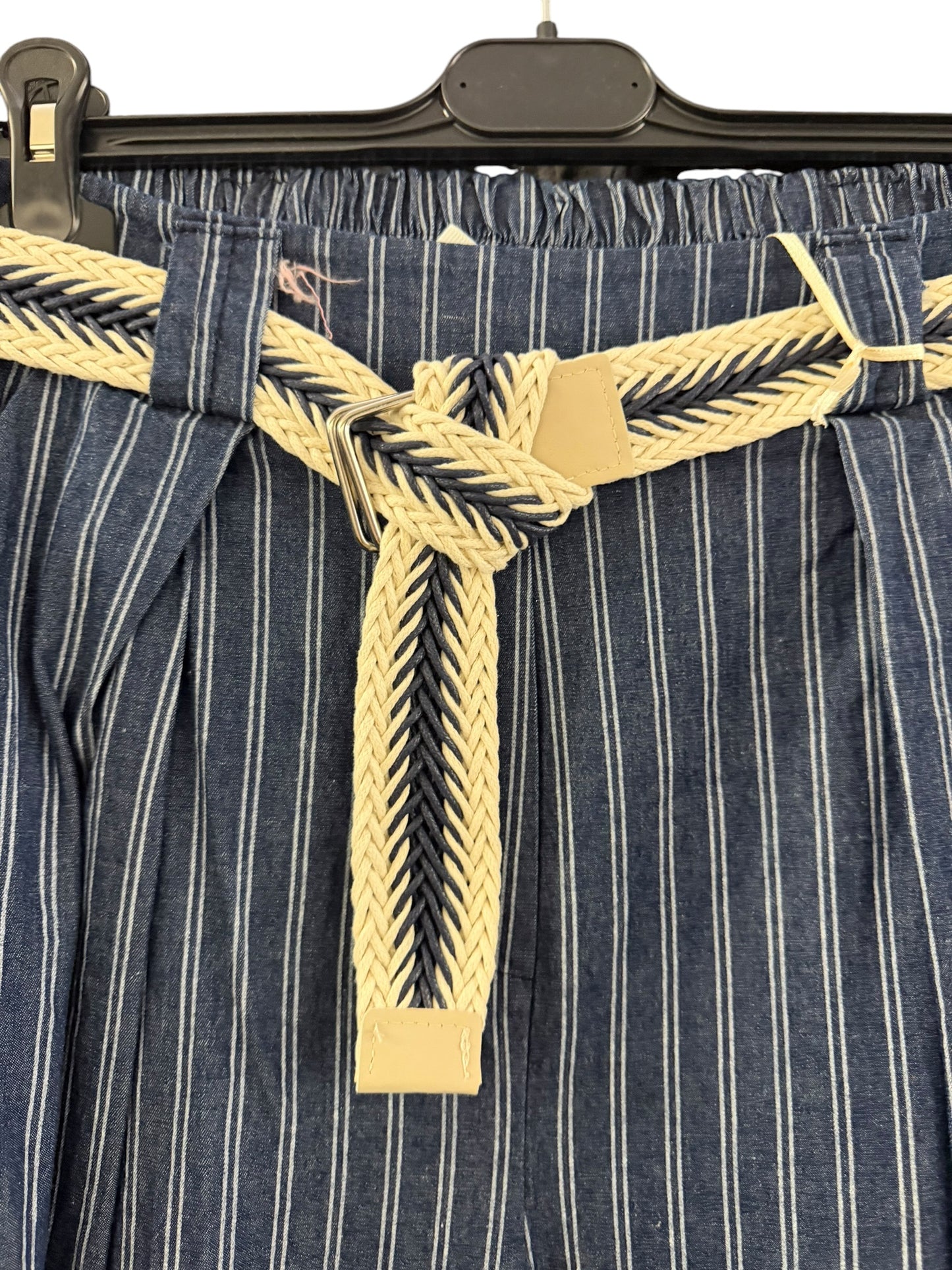 Robyn barrel leg chambray jeans - stripe