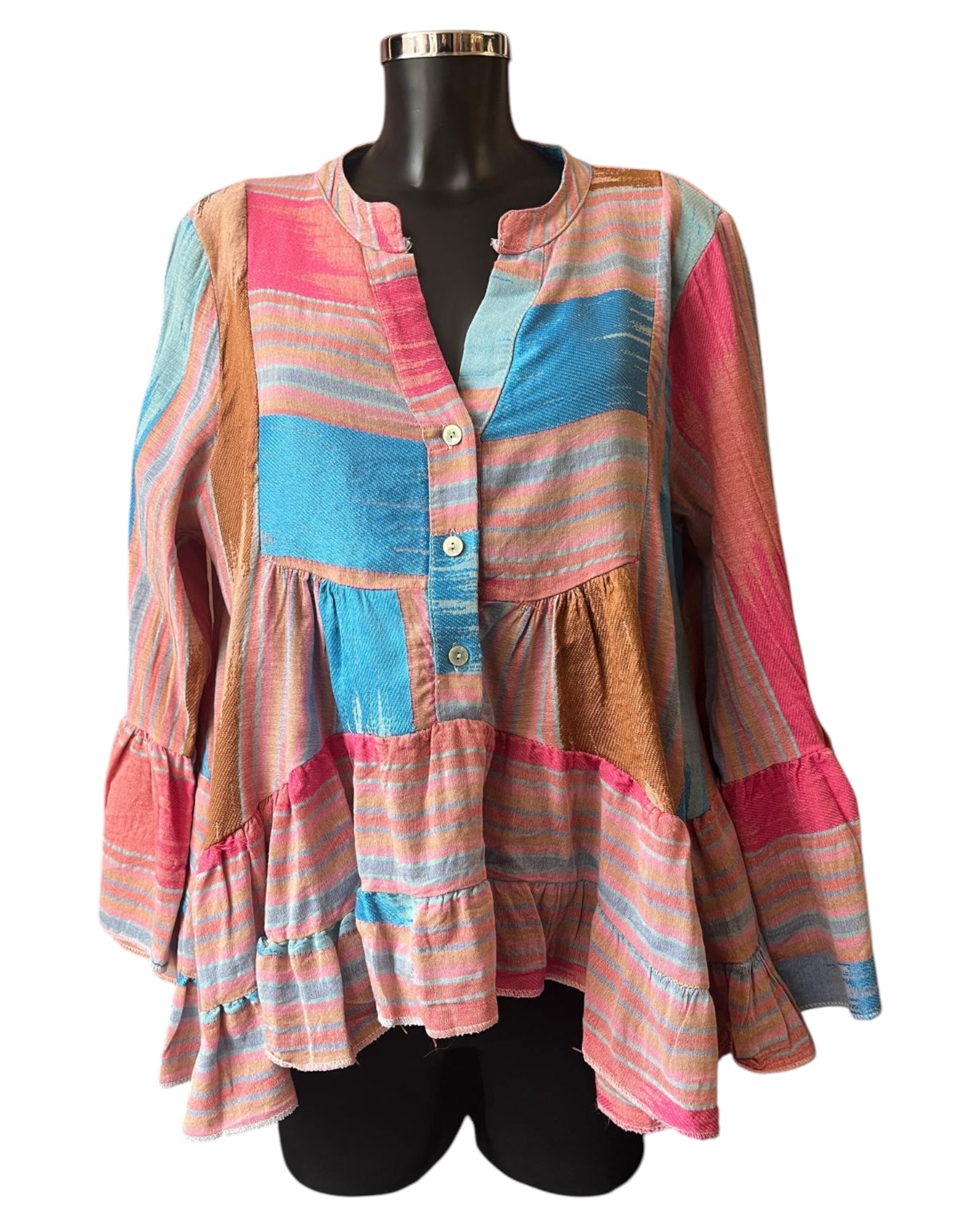 Ibiza range vibrant swing top - Blue & Pink mix