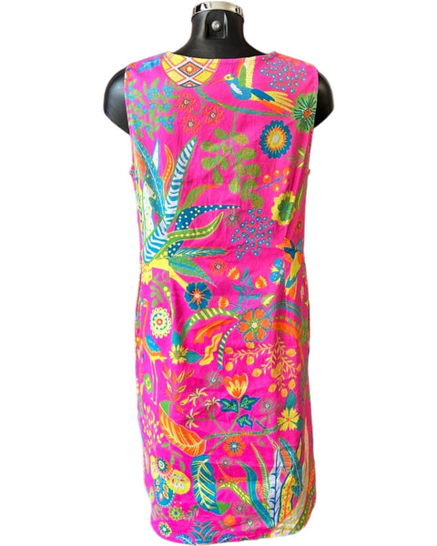 Orientique kusadasi shift dress - Pink print