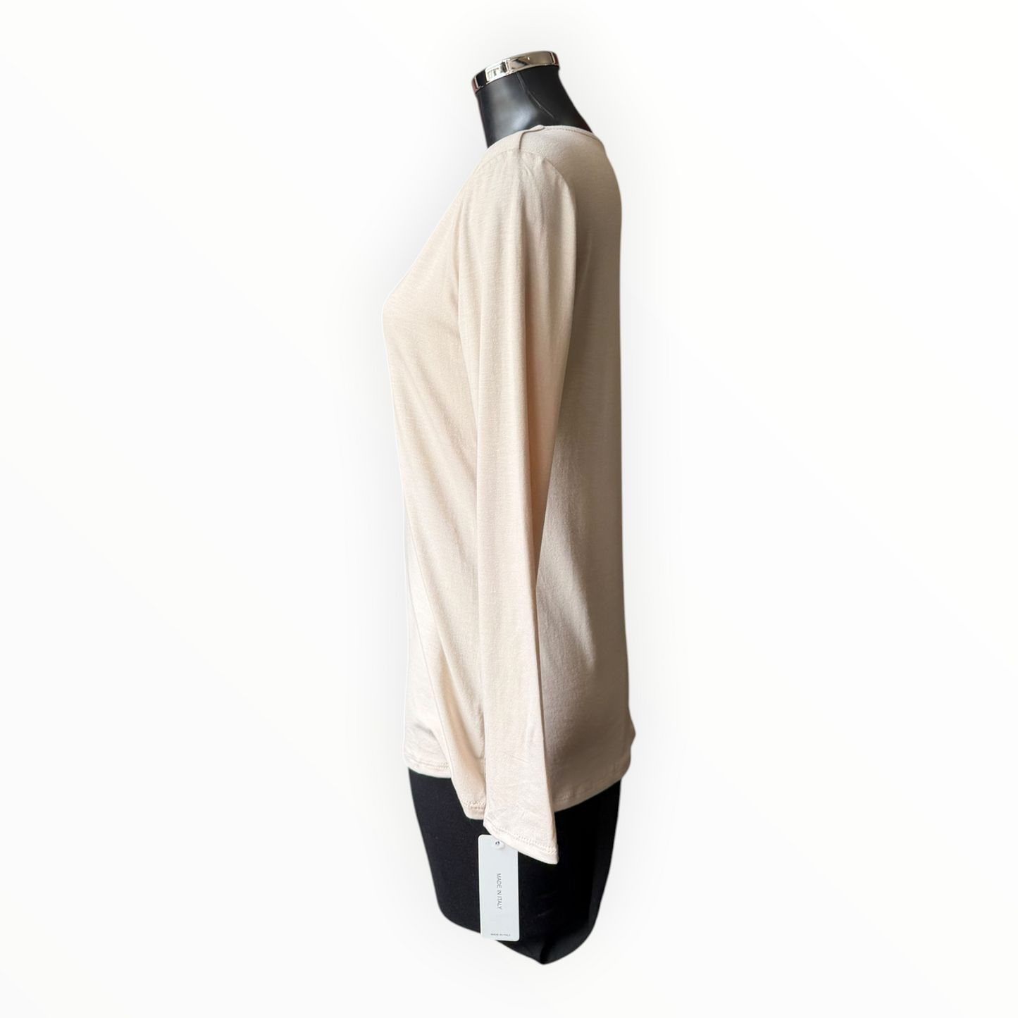 Sasha basic v neck top - Beige