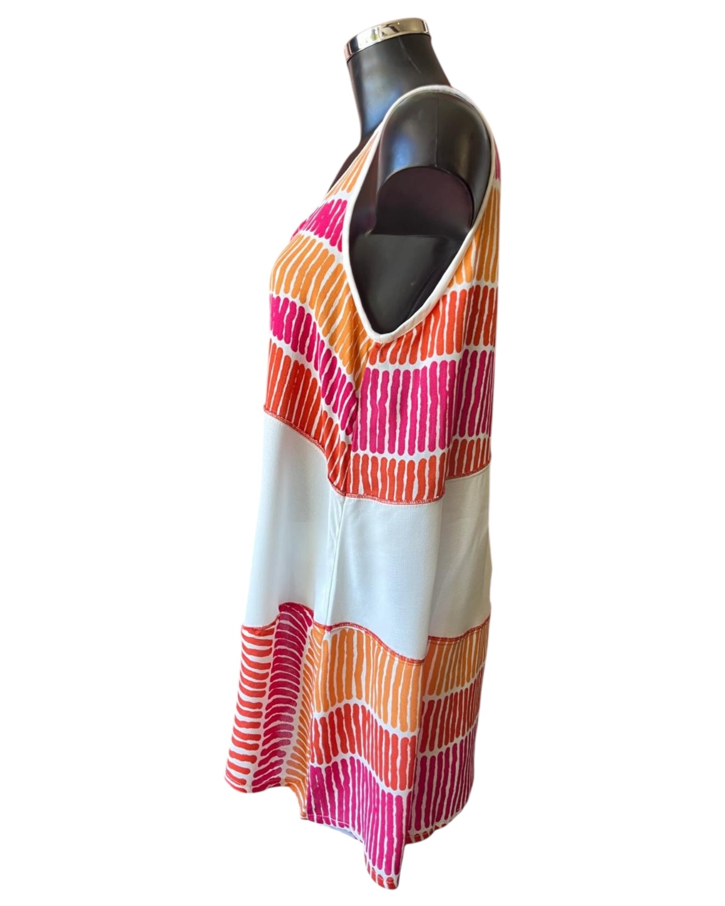 Tara Vao Lana 2069 tunic top - Orange mix