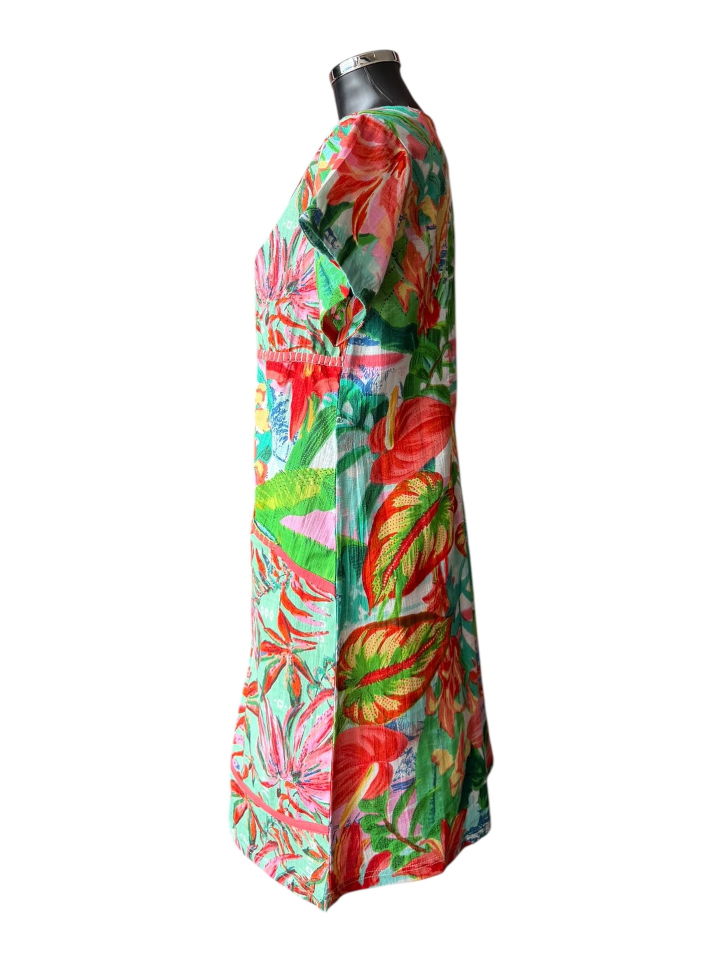 Orientique Equador patch print dress