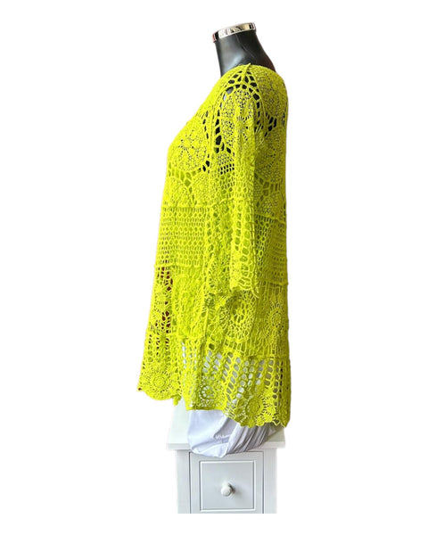 Bridgette 2 piece crochet top - Lime