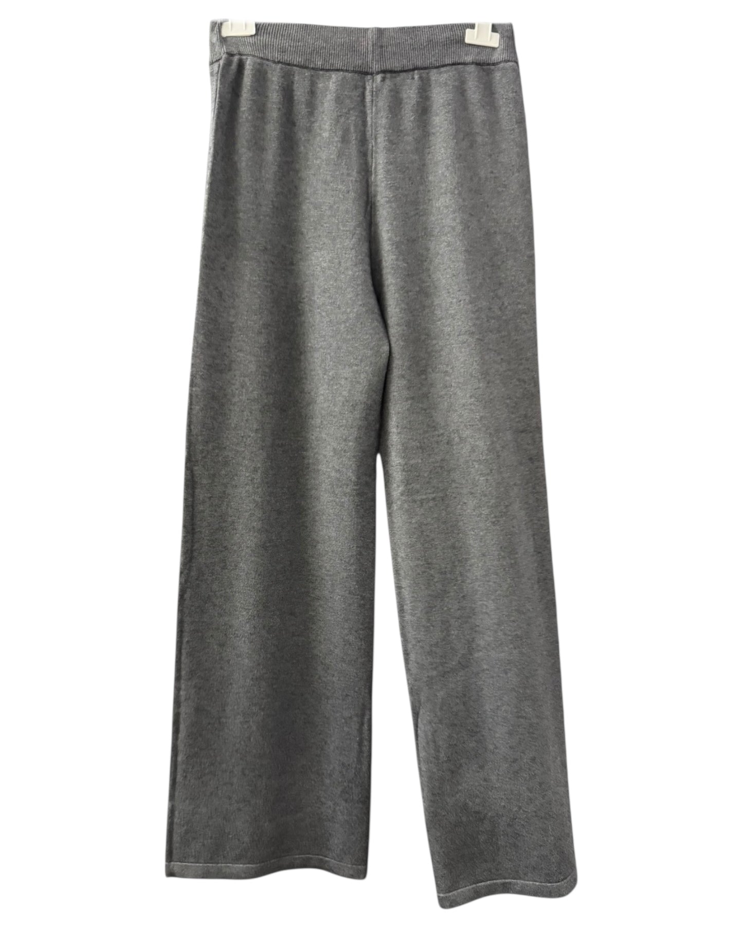 Davina premium knit wide leg trousers - Charcoal