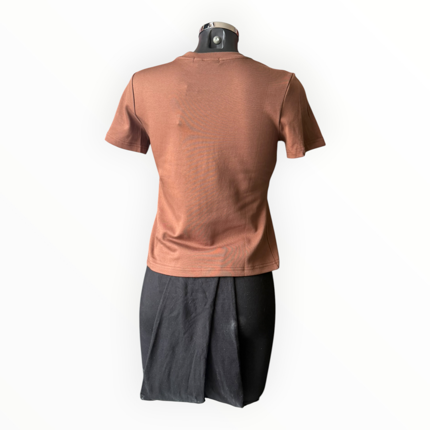 Sasha basic cap sleeve tshirt  - Chocolate