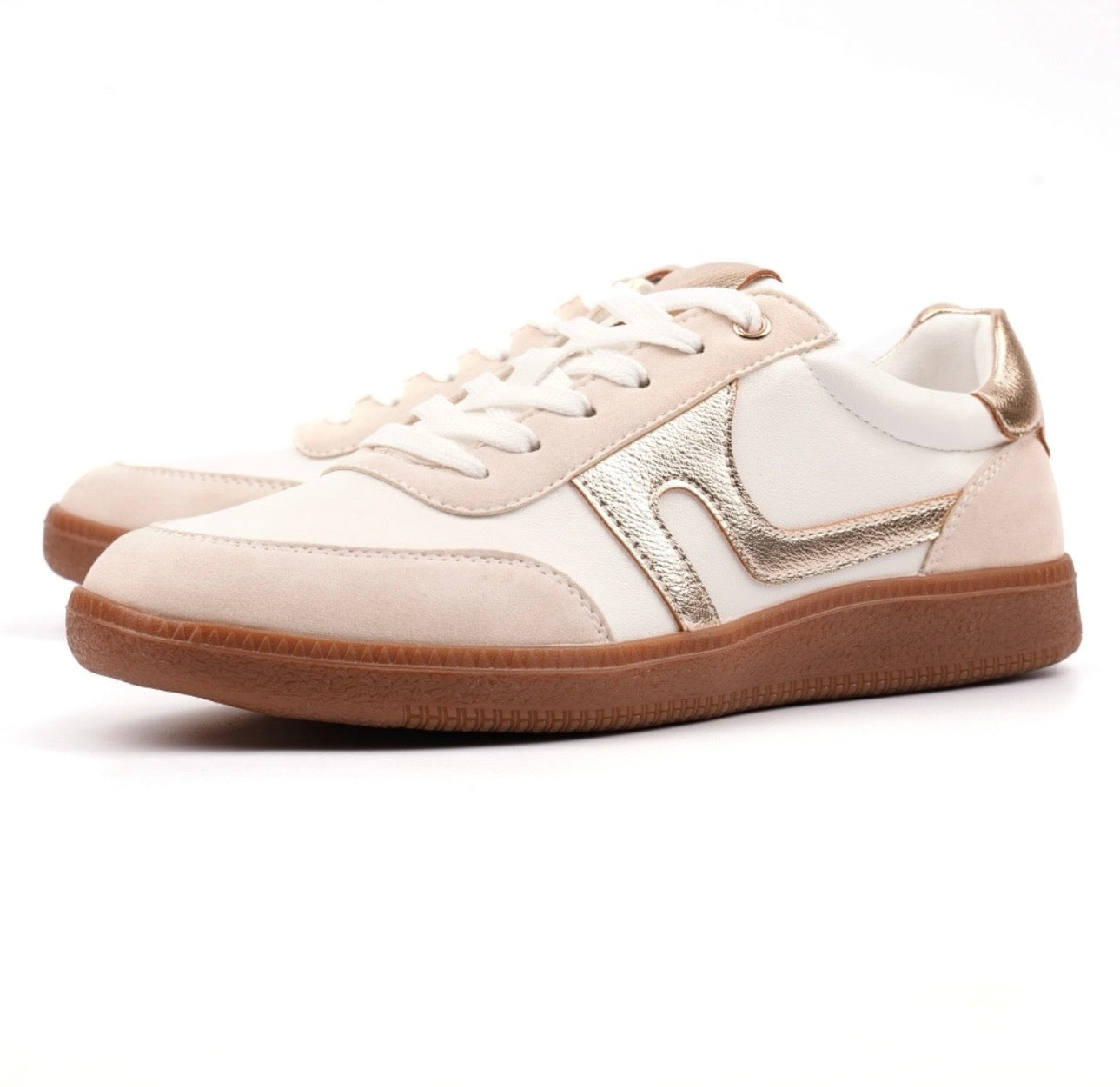 Lunar Athena beige trainers