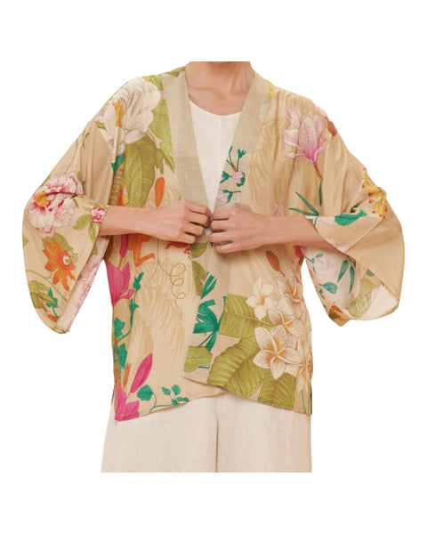 Powder kimono flora and fauna - Coconut