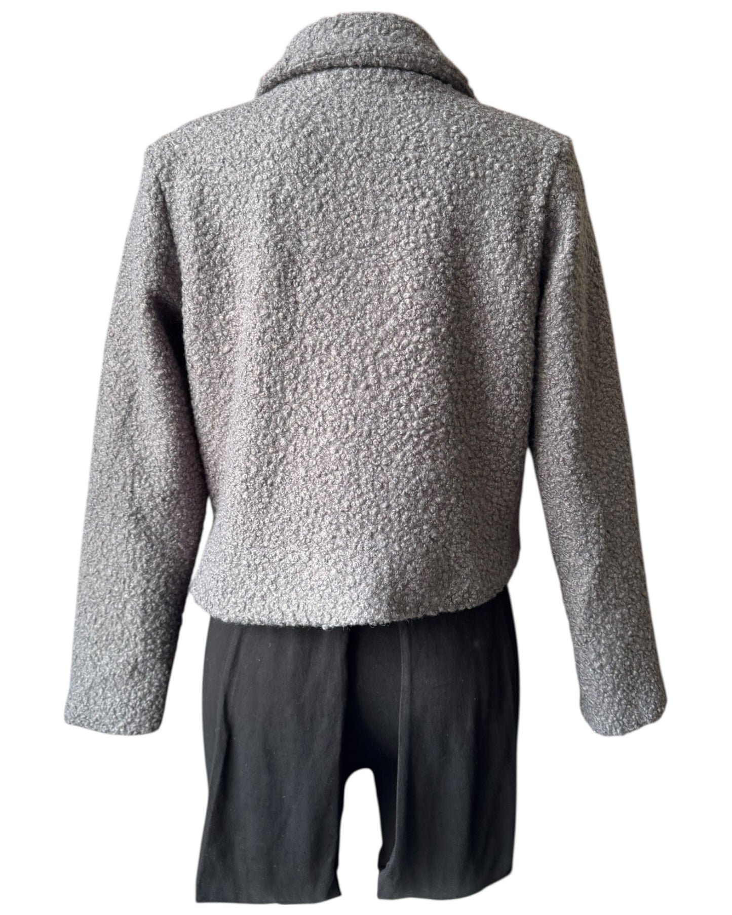 Yazz short boucle jacket - Grey