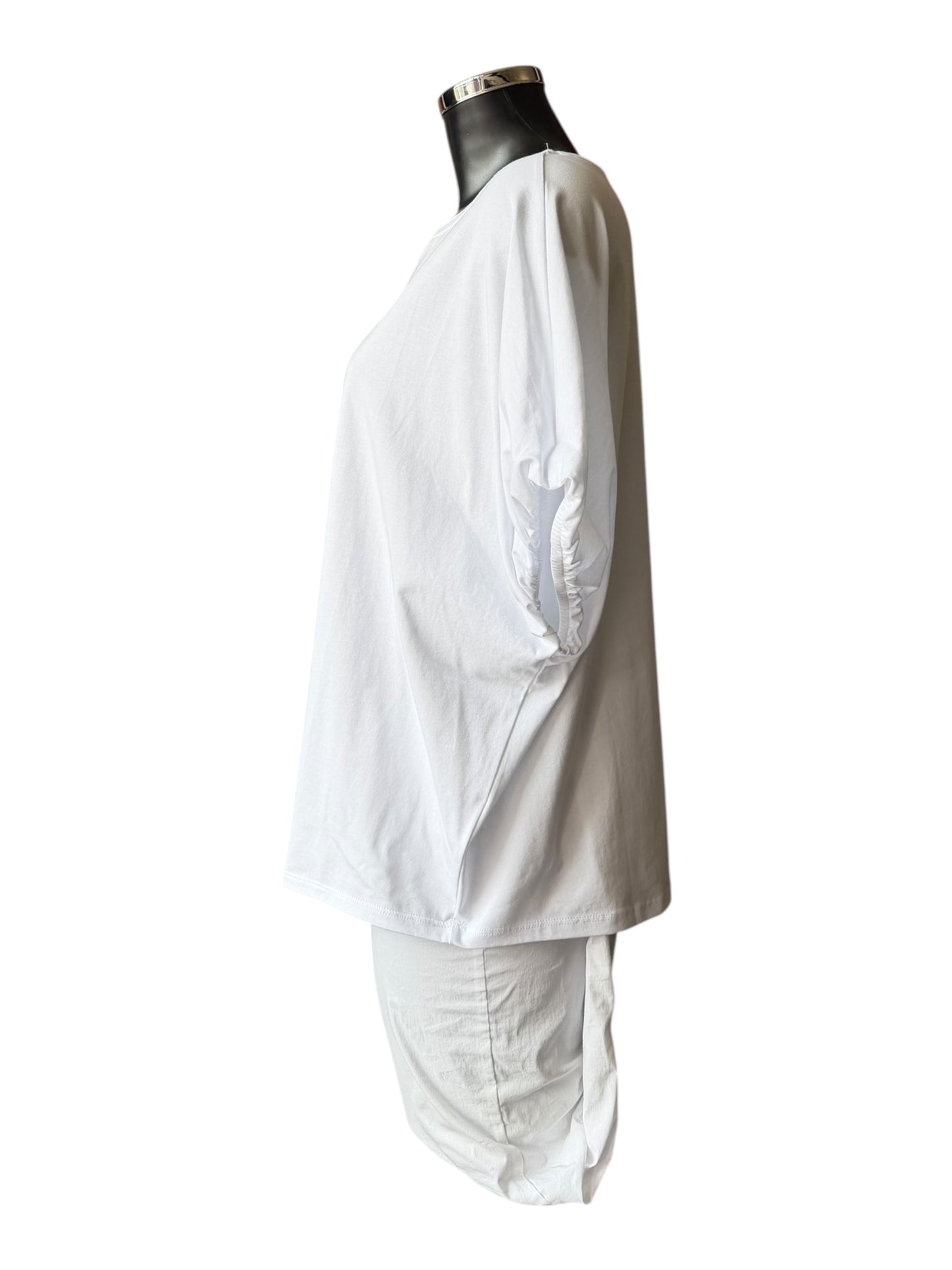 Tirelli bubble sleeve t-shirt top - White