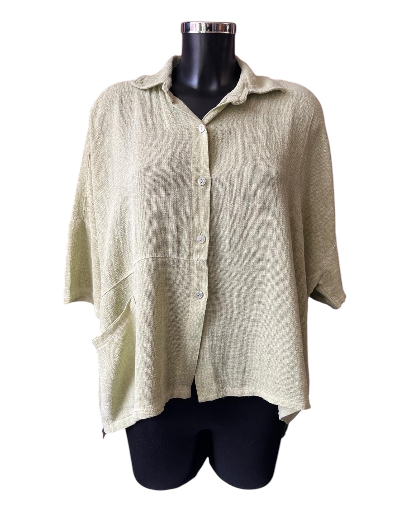 Casey range pocket button shirt - Lime