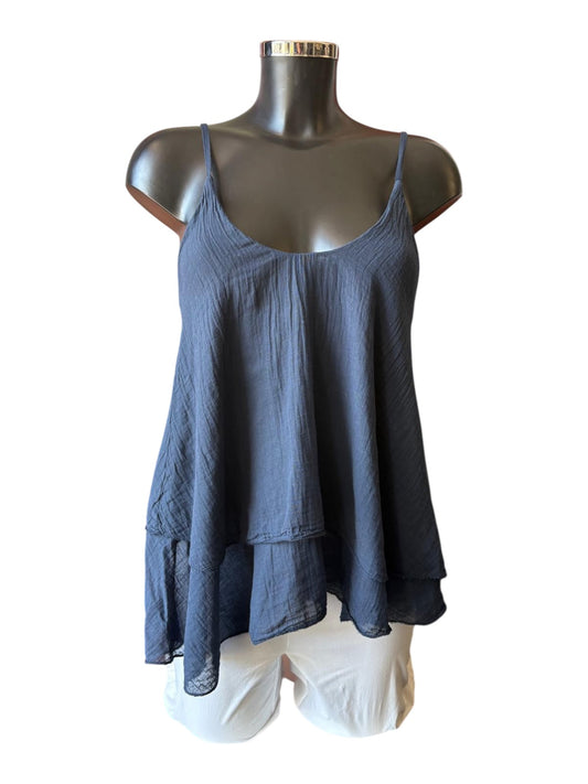 Melissa strappy swing vest - Navy