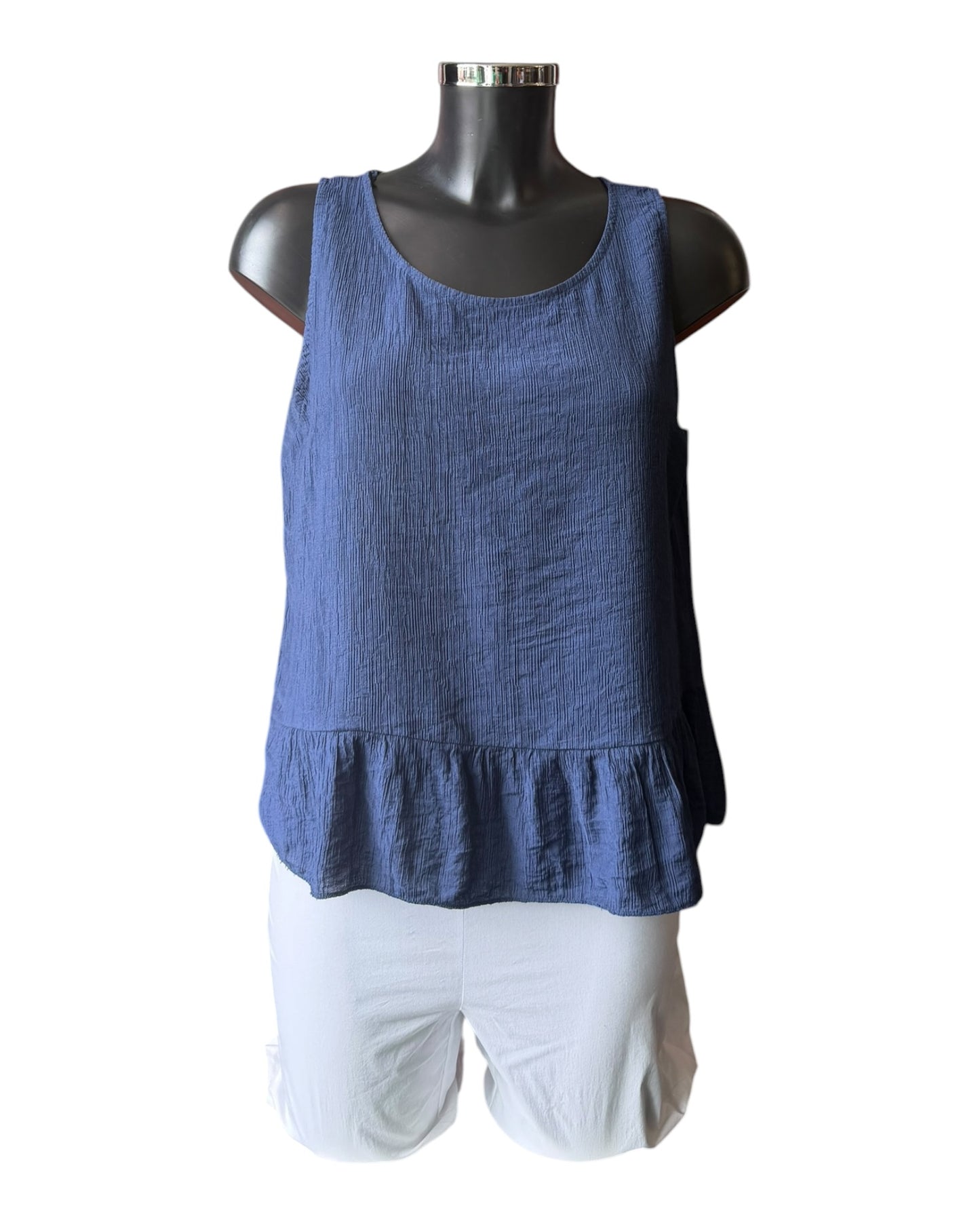 Milly range sleeveless top - Navy
