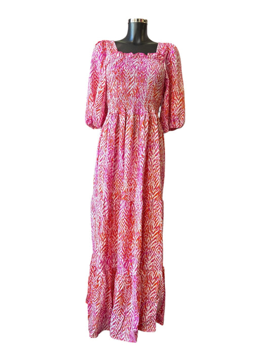 strapless open back dress Lottie Dress in Vibrant English Garden – Ivy City Co main image 0