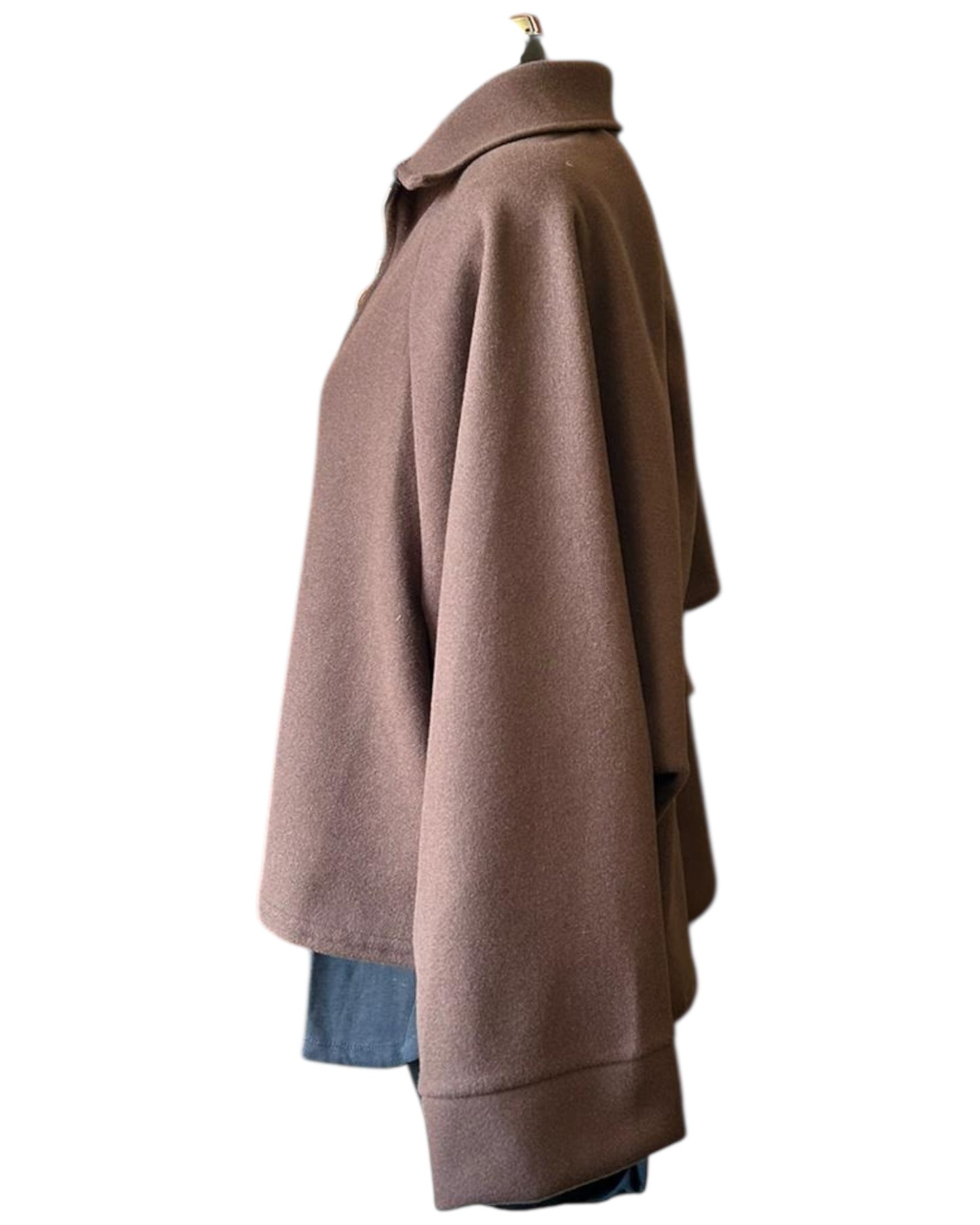 Katrina soft touch collared jacket - Chocolate