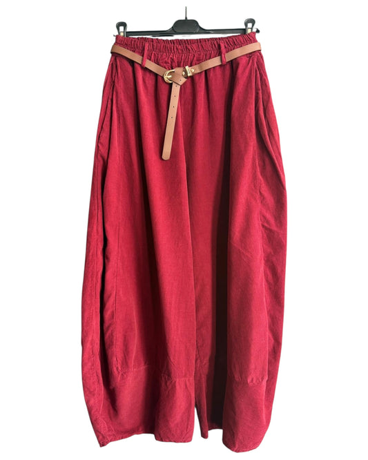 Gia needlecord quirky trousers - Bordeaux