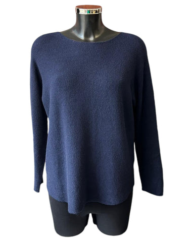 Toni short soft plain jumper - navy