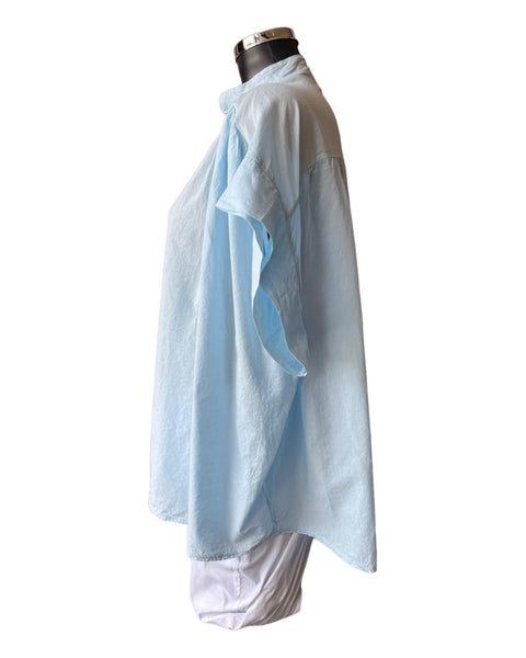 Emani swing cotton shirt - Pale blue