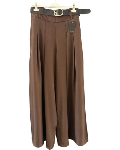 Charlie wide leg trousers - Brown