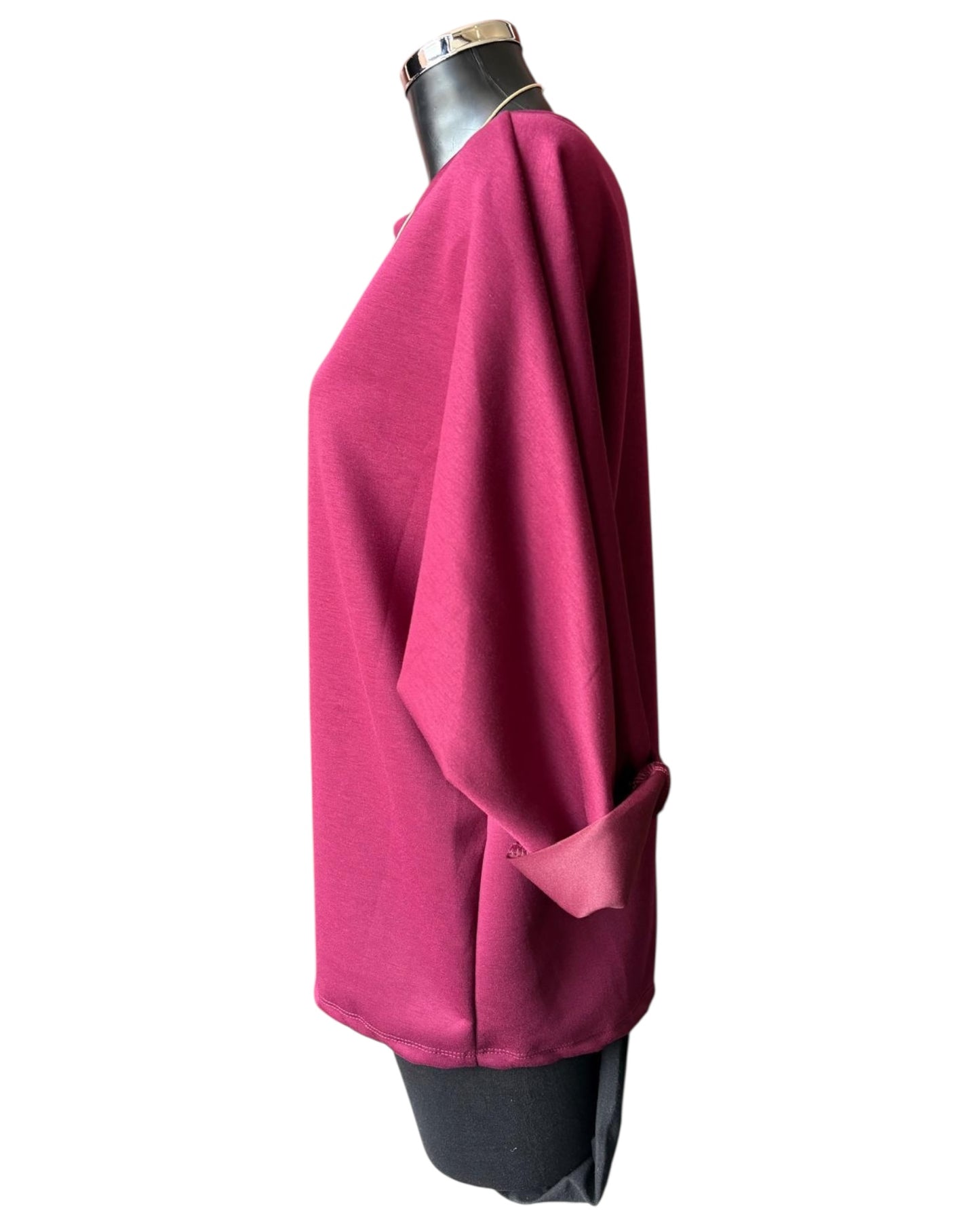Jasmine soft touch necklace top - Bordeaux