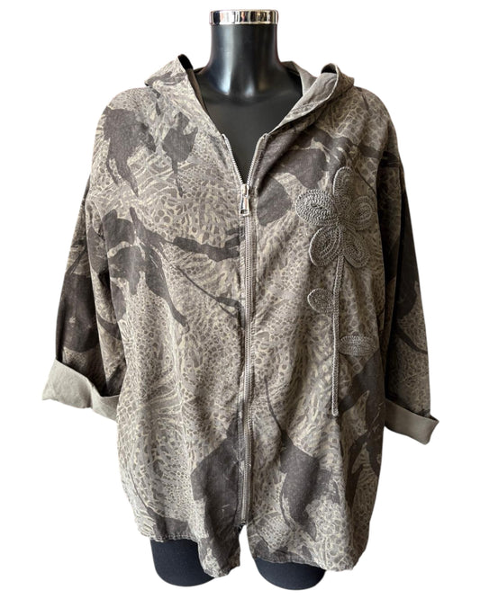 Erica needlecord floral jacket