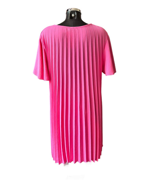 Morgan range pleated swing dress - Pink