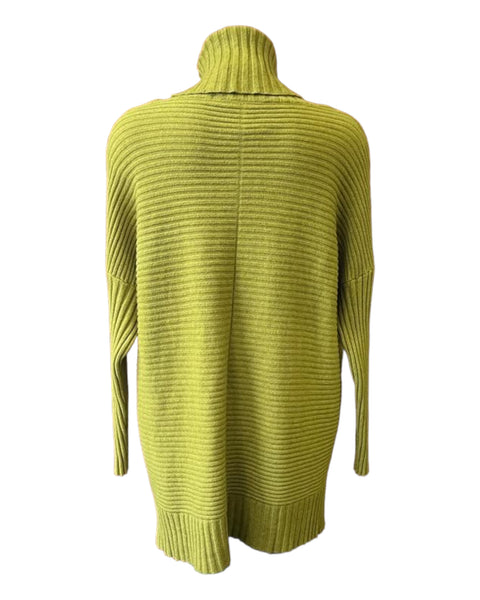 Lisa ribbed roll neck jumper - Lime