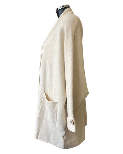 Shona heavy knit open Cardigan - Cream